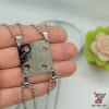 Кулон для четверых друзей "Best Friends Forever Пазлы". Нержавеющая сталь. Цепь шариковая